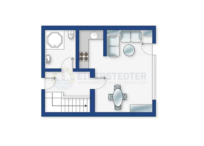 Feriehus Hausteil Strandperle Id 138 *